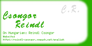 csongor reindl business card